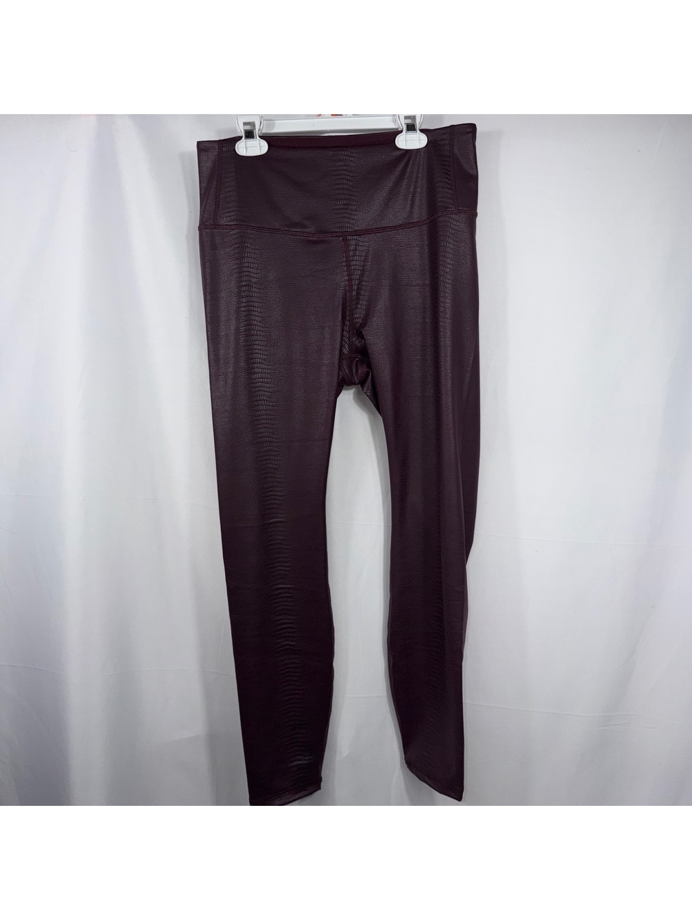 Balance Collection Burgundy Reptile Print Leggings